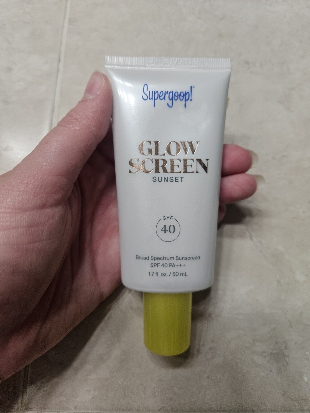 NWT Supergoop Glow Screen In Sunset